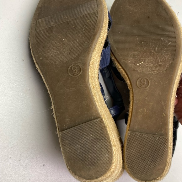 Merona NAVY Wedge Sandal, 9 Winter Sale - Picture 7 of 9